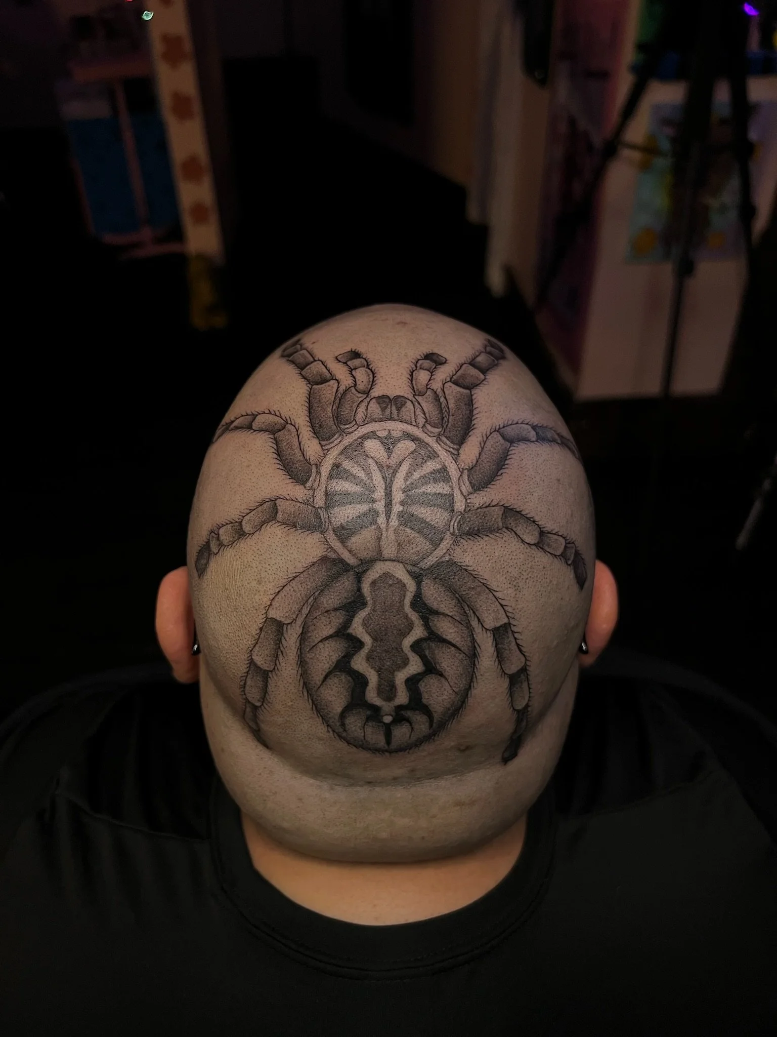 Dark fine line tattoo by Daiisy